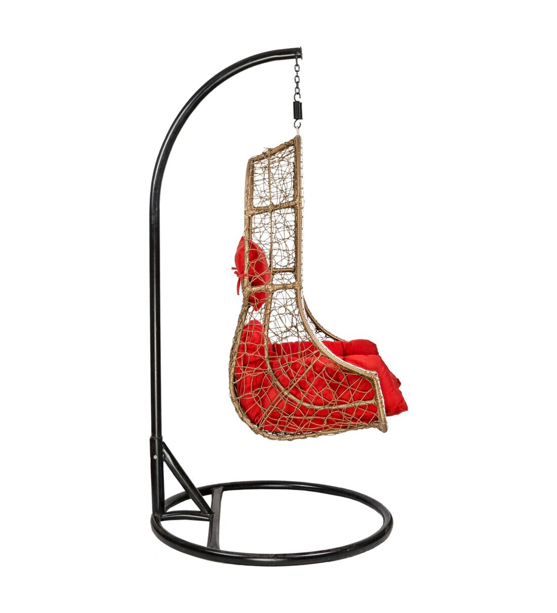 Buy Single Seater Swing in Honey and Red Colour by Swingzy Online