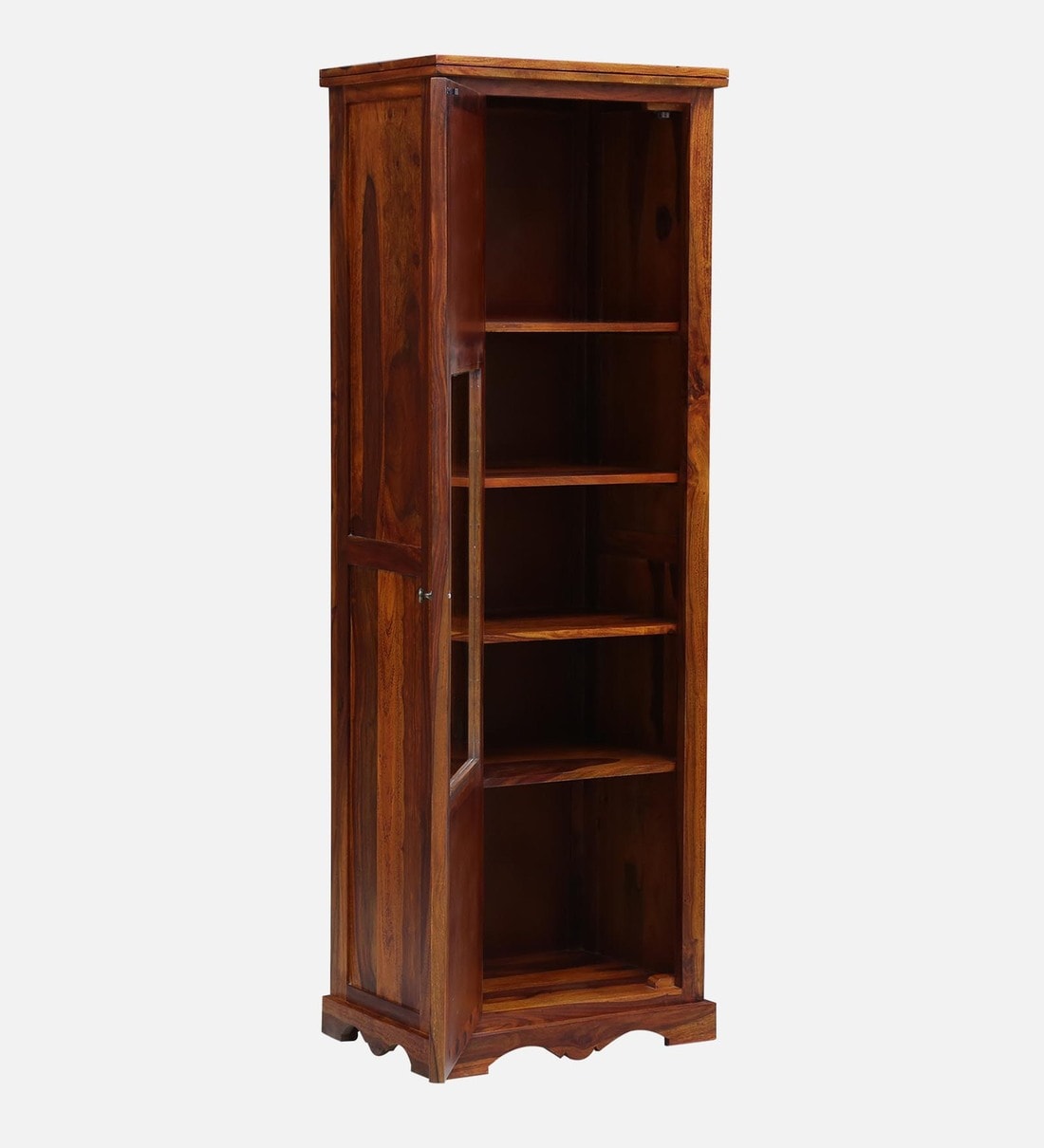 Buy Siramika Sheesham Wood Book Case In Honey Oak Finish Online Book Cases Book Cases