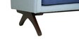 Tripoid 3 Seater Sofa in Light Grey & Blue Colour