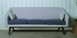 Tripoid 3 Seater Sofa in Light Grey & Blue Colour