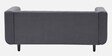 Sicly Velvet 3 Seater sofa in Space Grey Colour