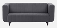Sicly Velvet 3 Seater sofa in Space Grey Colour