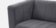Sicly Velvet 3 Seater sofa in Space Grey Colour