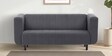 Sicly Velvet 3 Seater sofa in Space Grey Colour