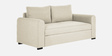 Sigma Fabric 2 Seater Sofa In Ivory Cream Colour