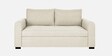 Sigma Fabric 2 Seater Sofa In Ivory Cream Colour