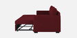 Sigma Fabric 3 Seater Convertible Sofa Cum Bed In Blood Maroon Colour