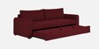 Sigma Fabric 3 Seater Convertible Sofa Cum Bed In Blood Maroon Colour