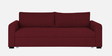 Sigma Fabric 3 Seater Convertible Sofa Cum Bed In Blood Maroon Colour