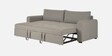 Sigma Fabric 3 Seater Convertible Sofa Cum Bed In Lit Grey Colour