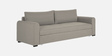 Sigma Fabric 3 Seater Convertible Sofa Cum Bed In Lit Grey Colour