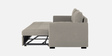 Sigma Fabric 3 Seater Convertible Sofa Cum Bed In Lit Grey Colour