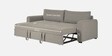 Sigma Fabric 3 Seater Convertible Sofa Cum Bed In Lit Grey Colour