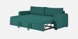 Sigma Fabric 3 Seater Convertible Sofa Cum Bed In Sea Green Colour