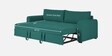 Sigma Fabric 3 Seater Convertible Sofa Cum Bed In Sea Green Colour