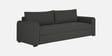 Sigma Fabric 3 Seater Sofa In Charcoal Grey Colour