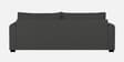 Sigma Fabric 3 Seater Sofa In Charcoal Grey Colour