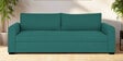 Sigma Fabric 3 Seater Sofa In Sea Green Colour