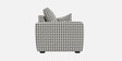  Orion Classic Houndstooth 2 Seater Upholstered Sofa In White And Black Colour