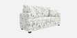   Modern Muse 2 Seater  Upholstered Sofa In White And Black Colour