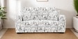   Modern Muse 2 Seater  Upholstered Sofa In White And Black Colour