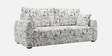 Orion Modern Muse 3 Seater Premium Polyester Upholstered Sofa In White And Black Colour