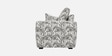  Orion Safari Sketch 2 Seater  Upholstered Sofa In White And Black Colour