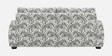  Orion Safari Sketch 3 Seater  Upholstered Sofa In White And Black Colour