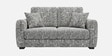  Orion Urban Maze 2 Seater Upholstered Sofa In White And Black Colour