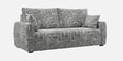  Orion Urban Maze 3 Seater  Upholstered Sofa In White And Black Colour