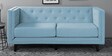 Fermin Fabric 3 Seater Sofa In Ice Blue Colour