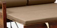 Siramika Sheesham Wood Pull Out Sofa Cum Bed In Honey Oak Finish