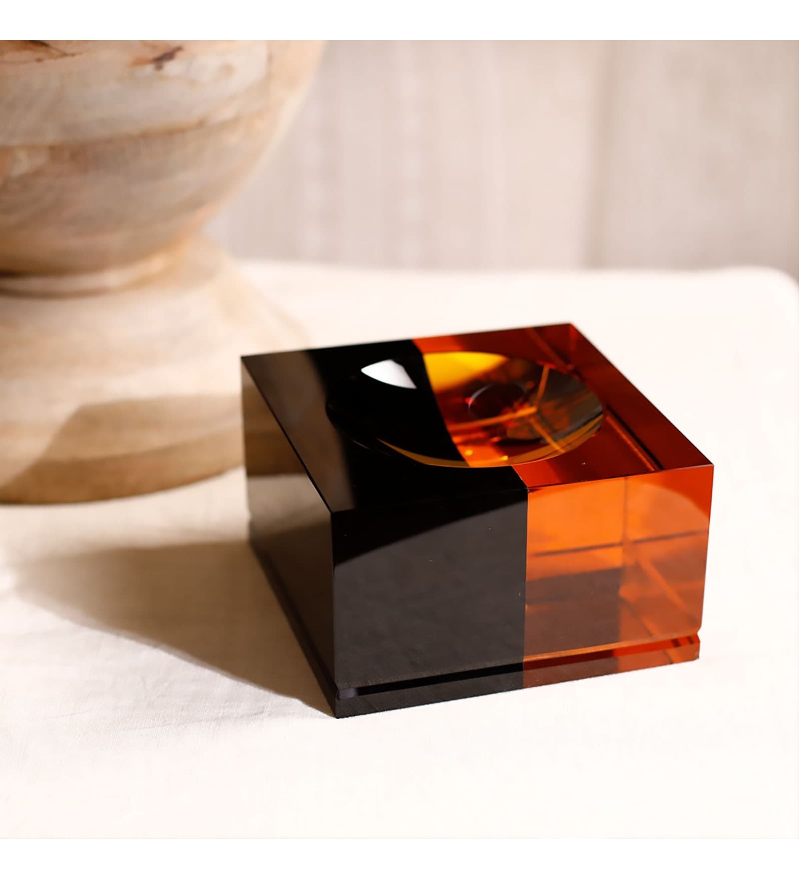 Black And Orange Sia Ashtray