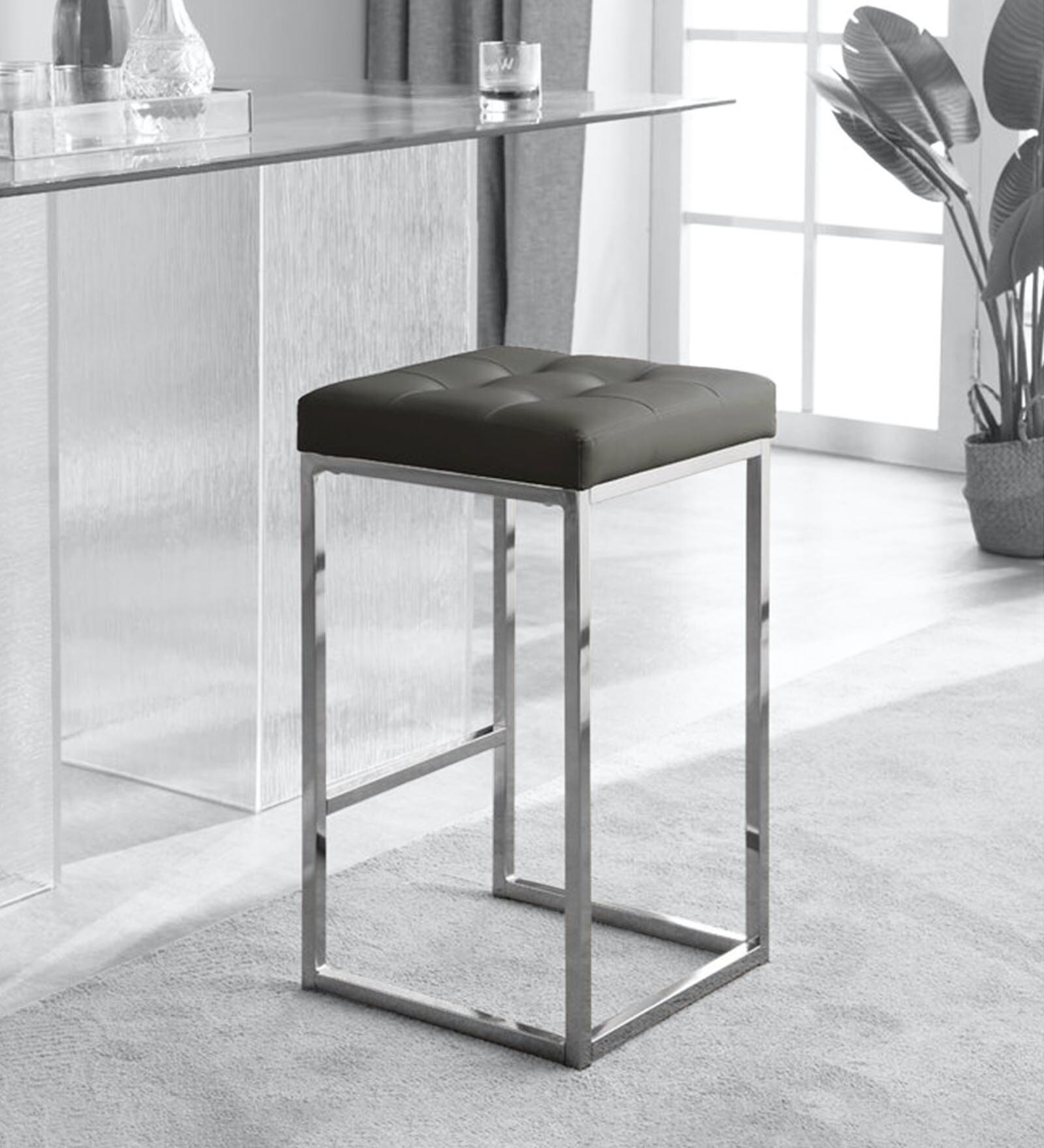 Siah Bar stool in Dark Grey Colour Siah Bar stool in Dark Grey Colour