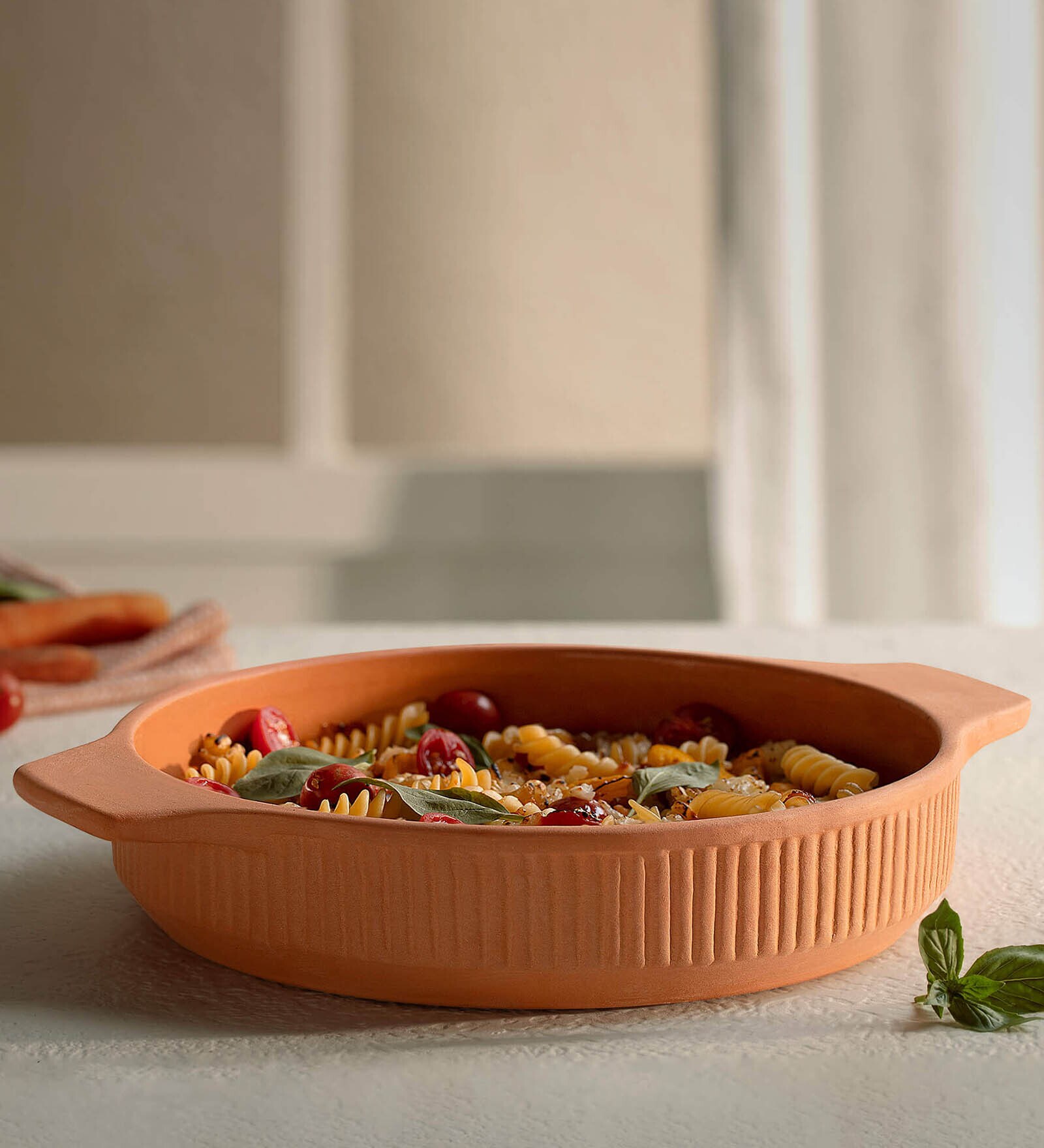 Sienna- Small Brown Terracotta Baking Dish