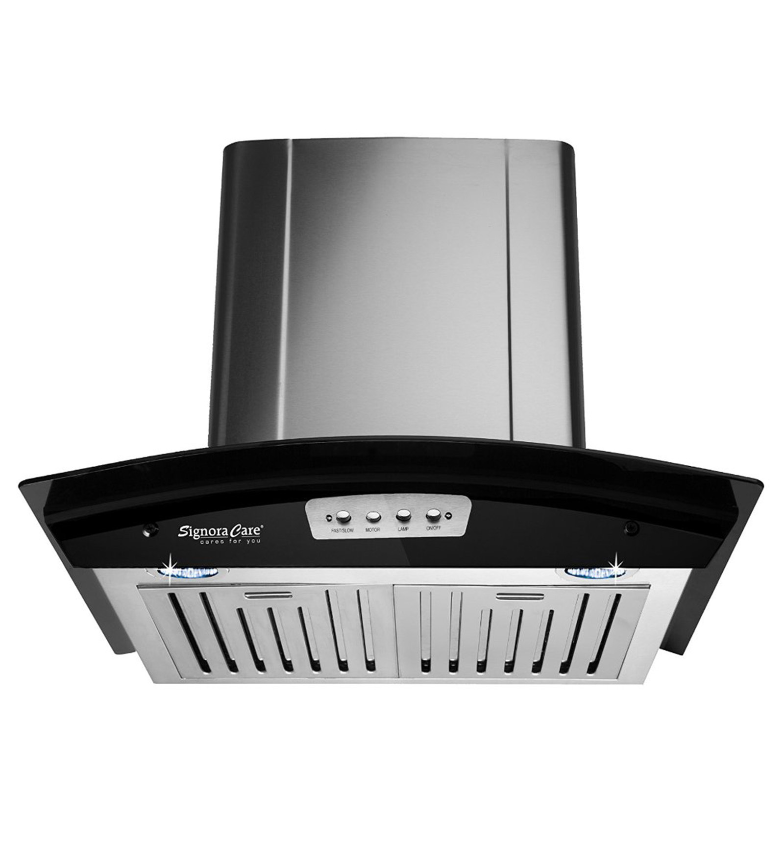 Signoracare 60 CM & 1000M3/ Hr Glass Electric Chimney with Baffle Filter