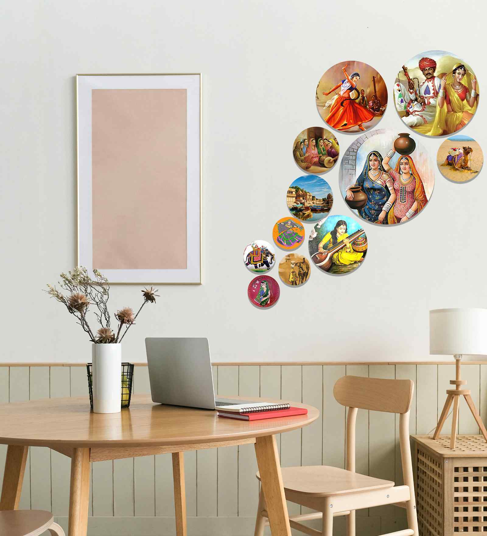 Set of 11 Village Women Wall Arts