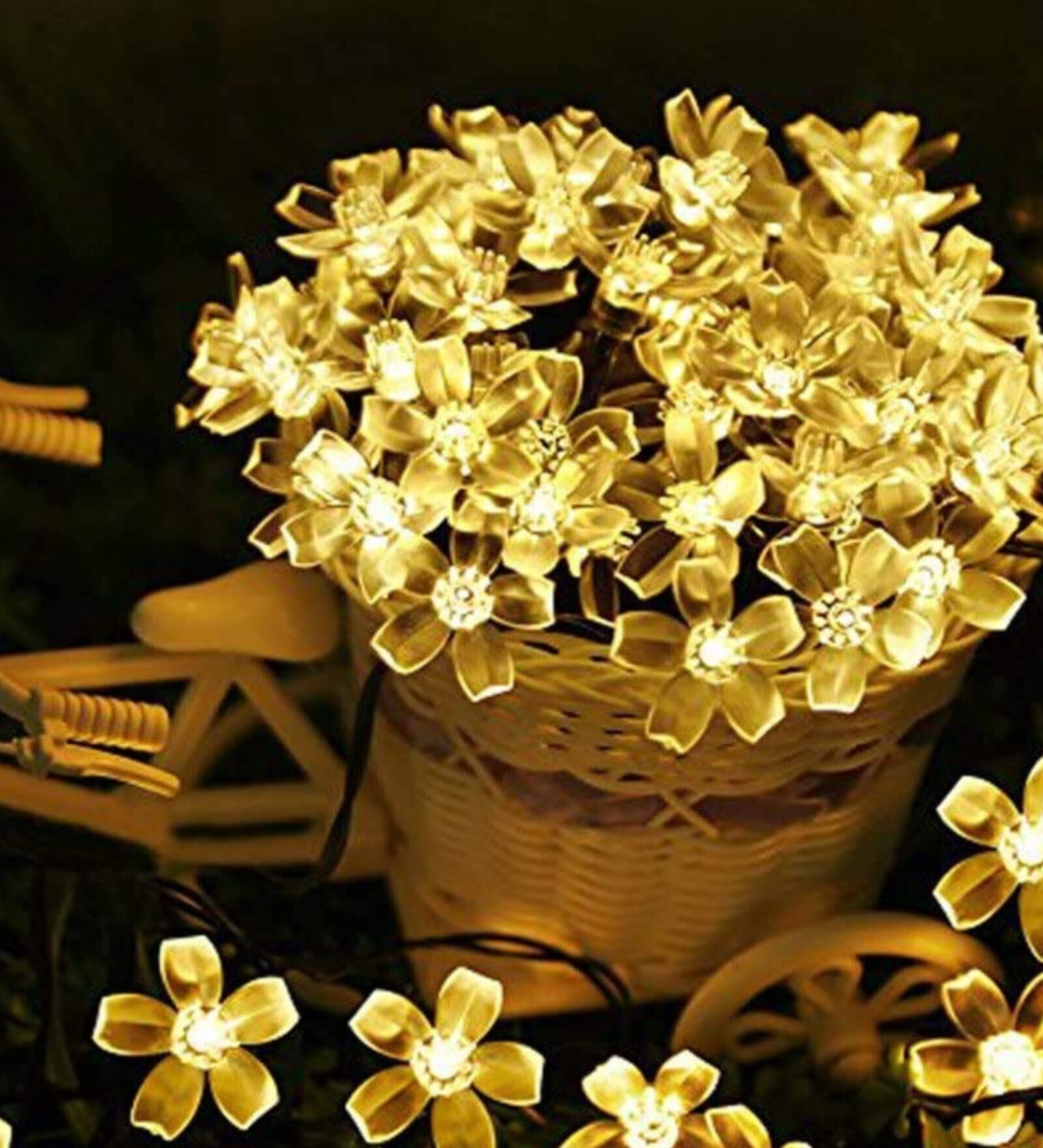 Buy Silicon Flowers 7 Mtrs (20 LEDs) Direct Plug-in LED String Light at ...