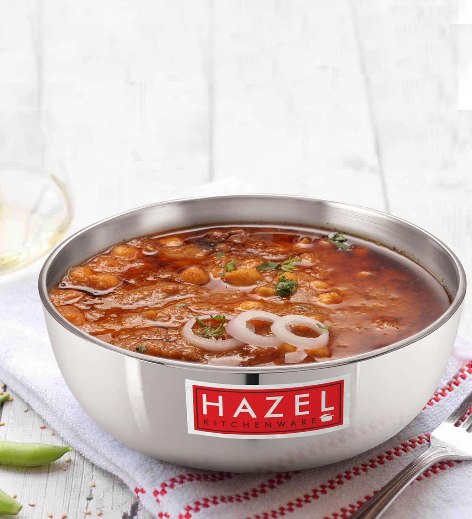 Rhodes 2.9 Ltrs Silver Aluminium Kadhai with Lid