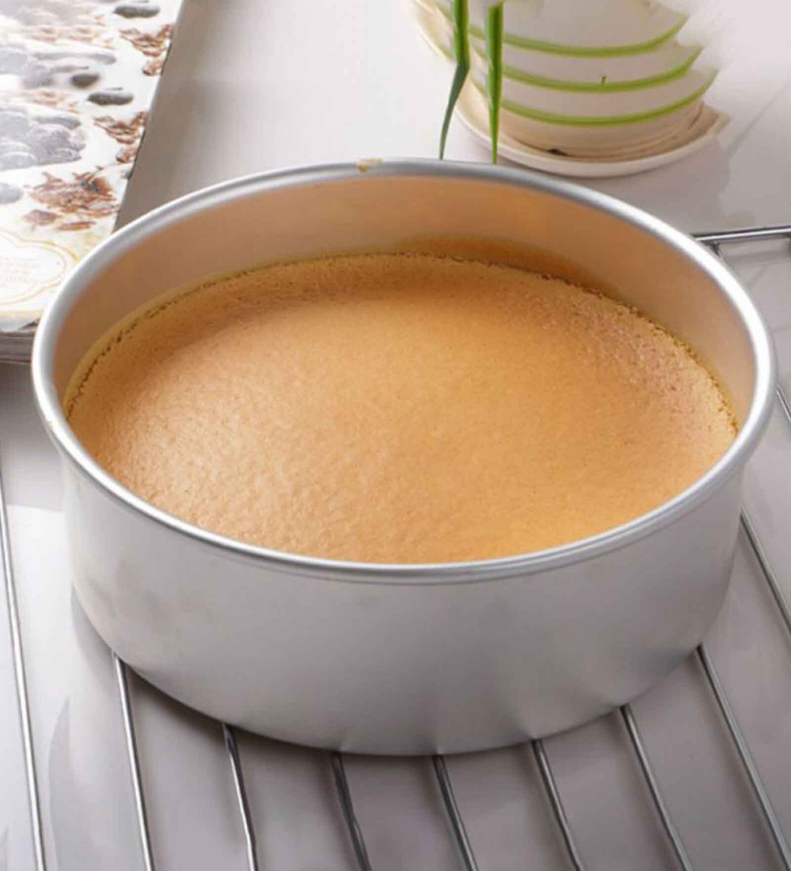 Silver Aluminium Round Food Grade Lightweight 8 Inch Cake Mold