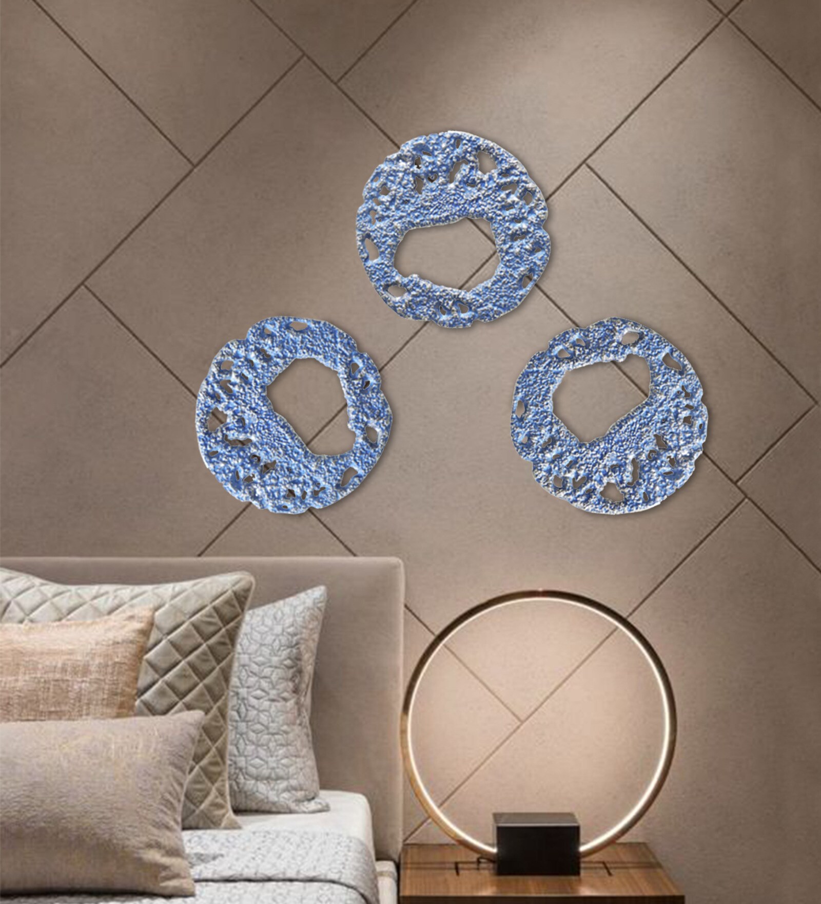 Luminance Set Of 3 Aluminium Wall Art