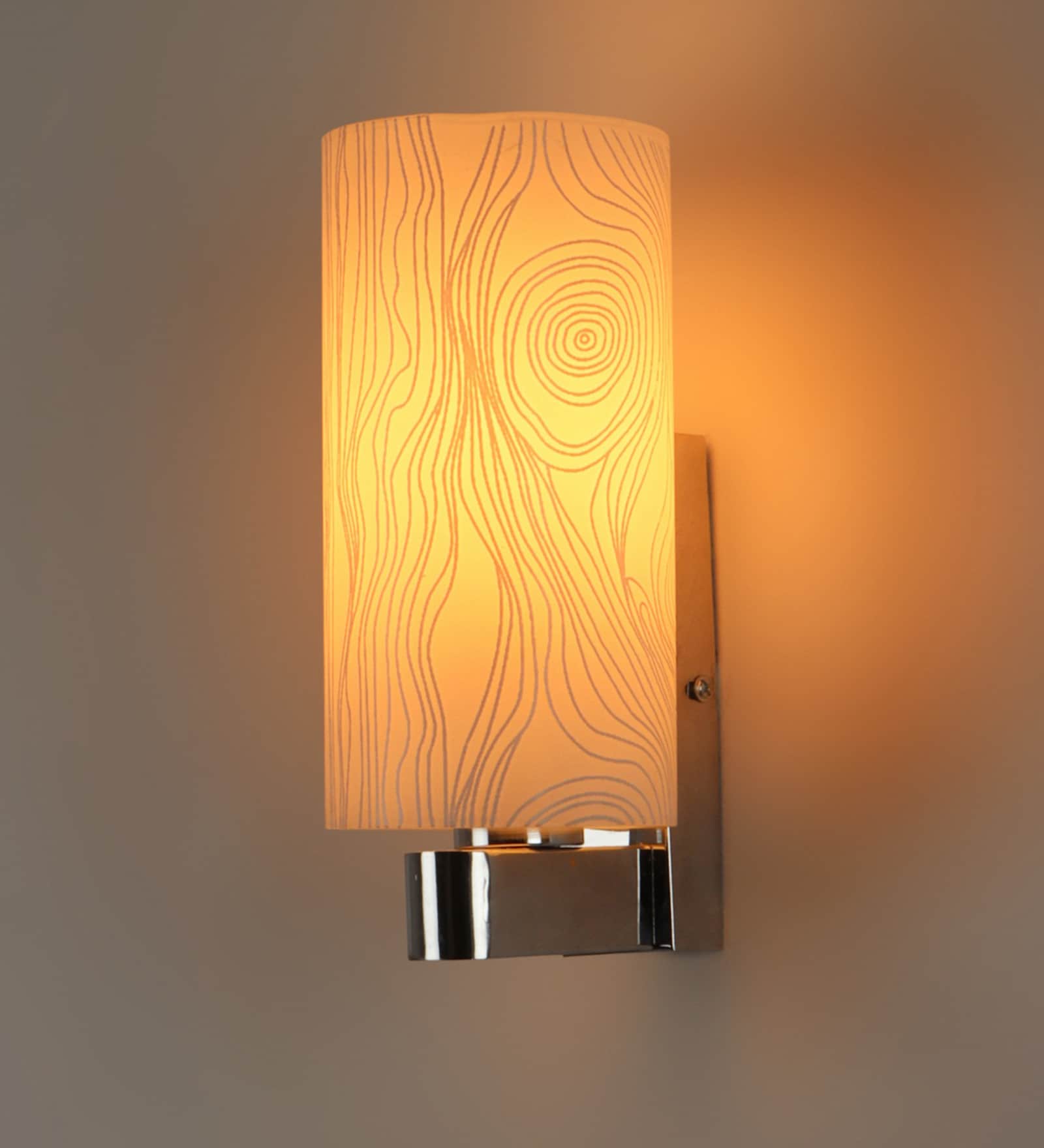 Oval Silver Metal Wall Sconces