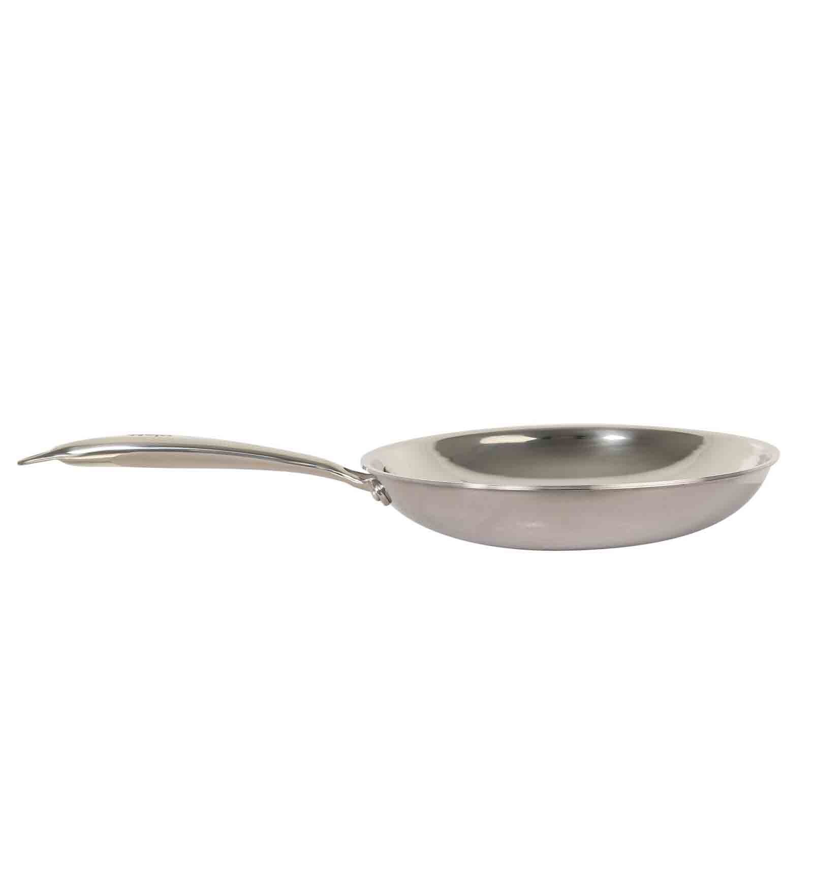 Triton 9.4 Inch Silver Stainless Steel Frypan