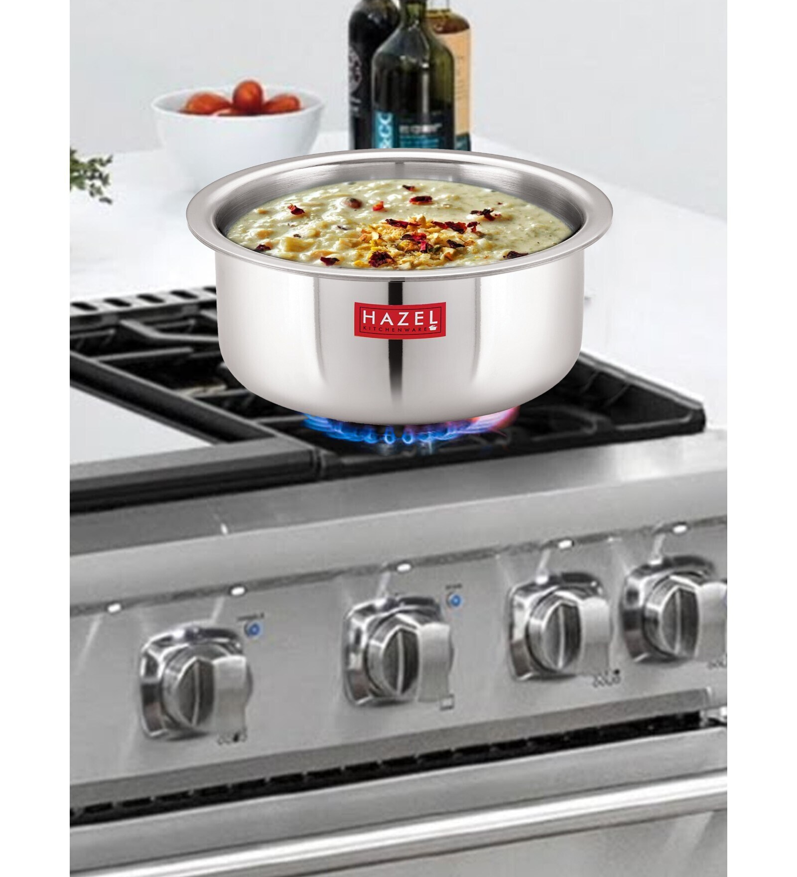 Selkie 1.5 Ltrs Induction Friendly Silver Stainless Steel Cooking Pot