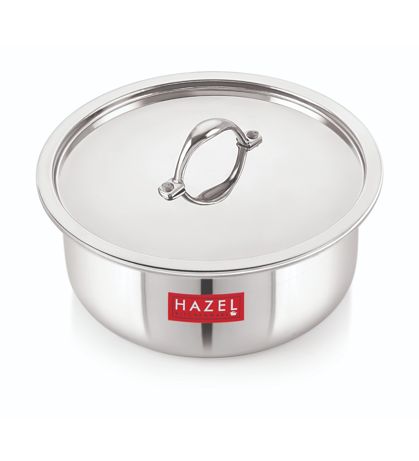 Silver Stainless Steel Induction Base 4.6 Ltrs Cooking Pot