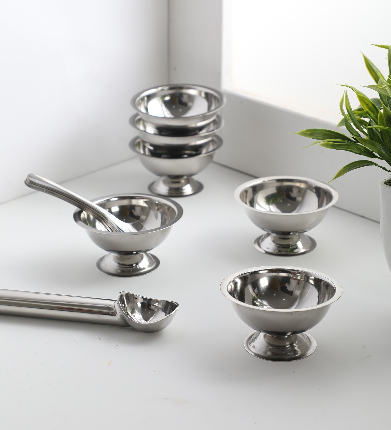 300 ML Stainless Steel Dessert Bowls Set of 6