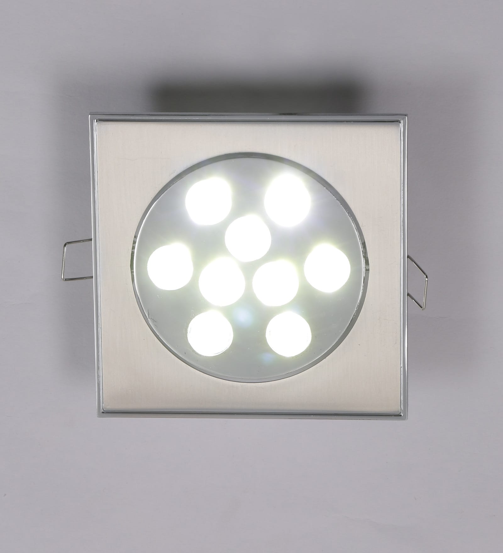 White 9 Watts LED Steel Square Panel Light