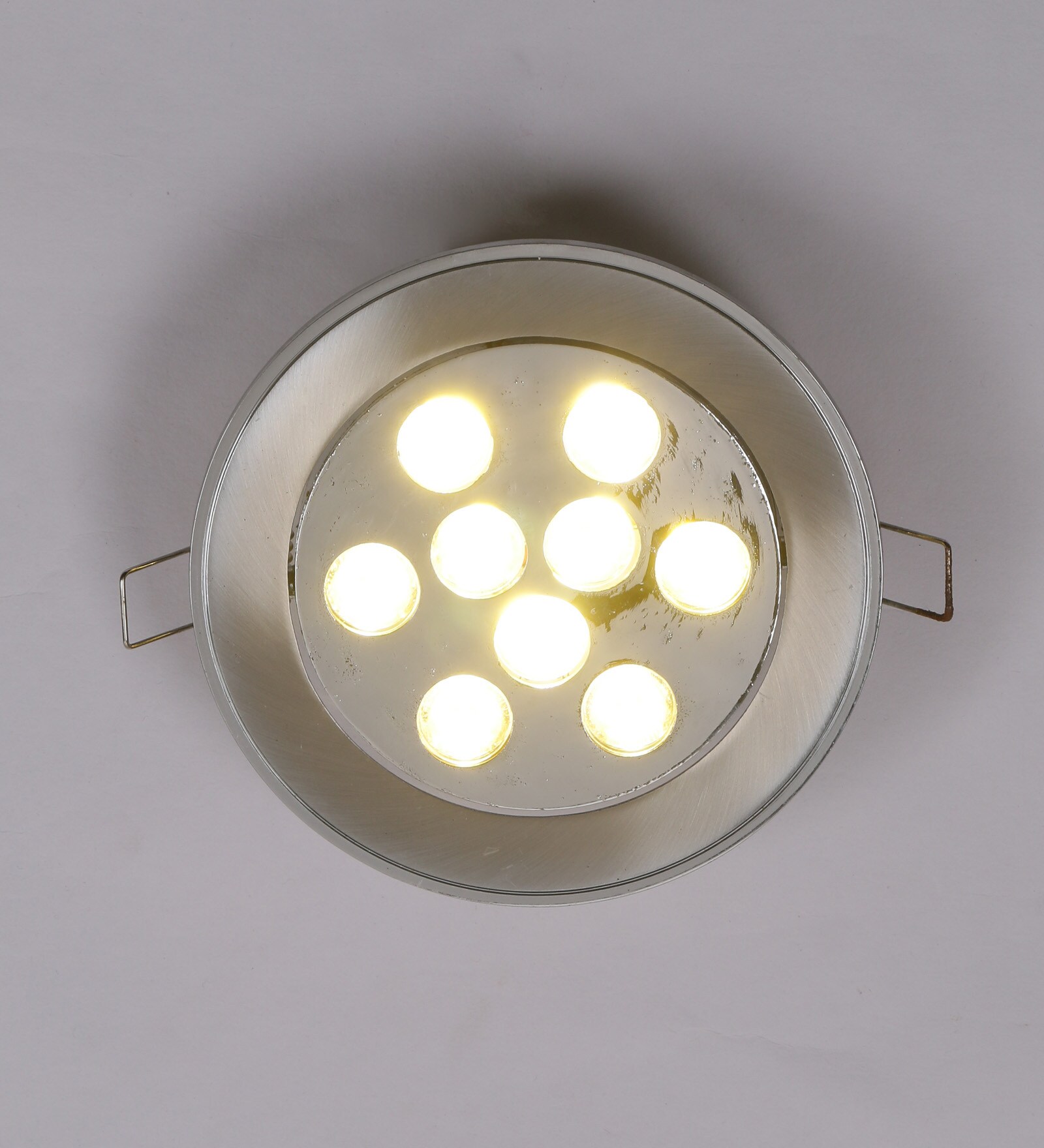 Warm White 9 Watts LED Steel Round Panel Light
