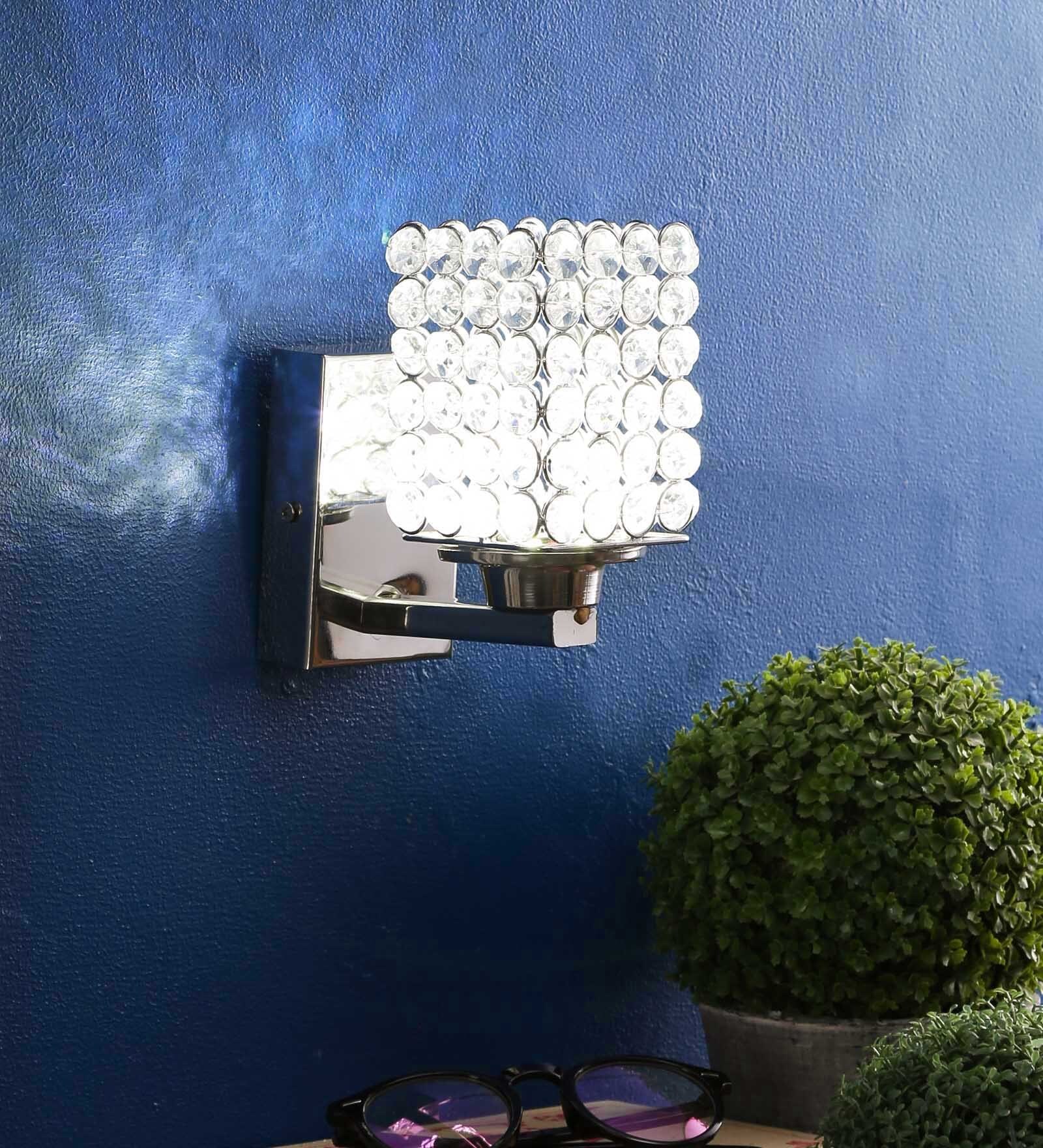 Silver Steel Wall Light