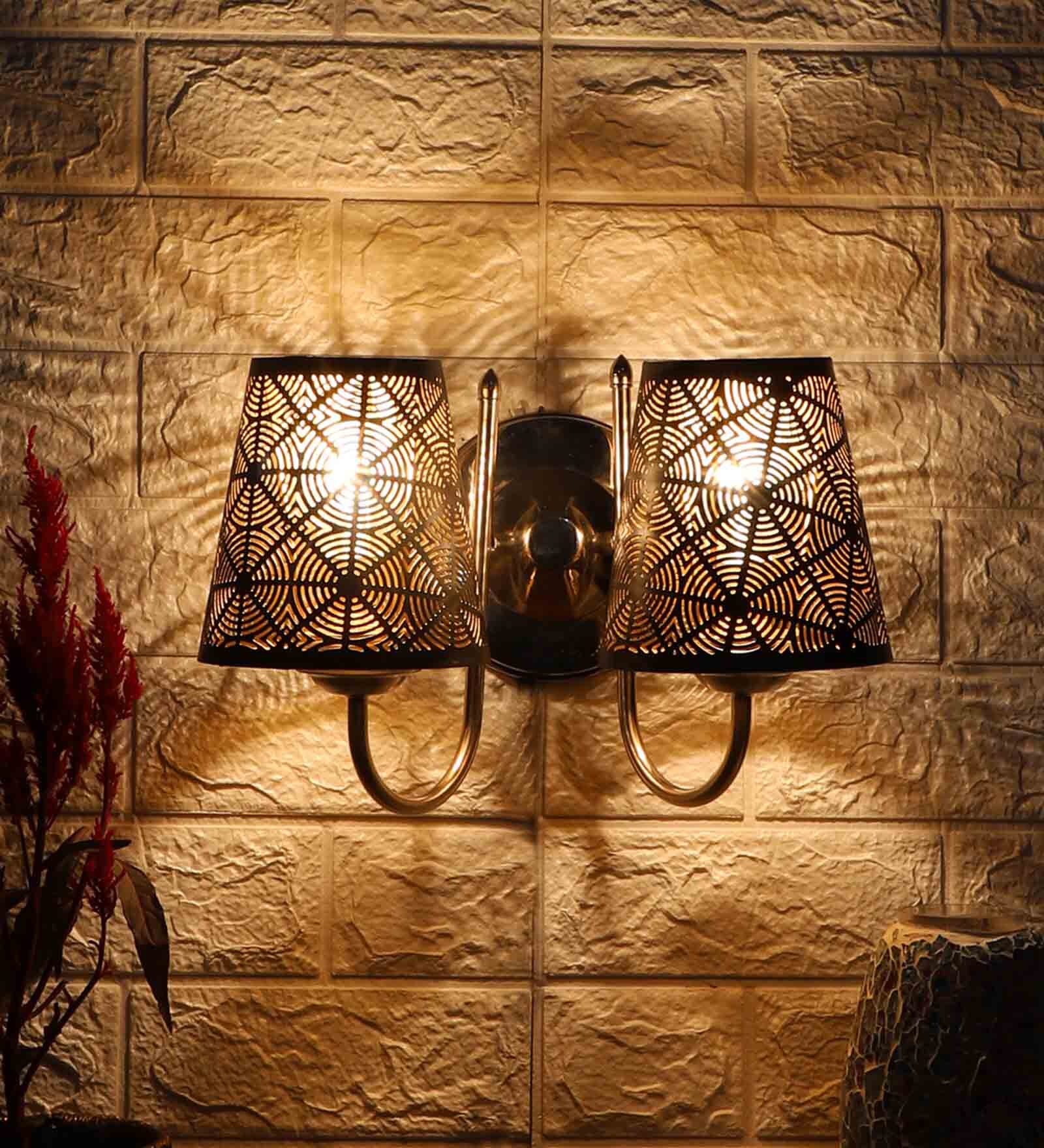 Silver Steel Wall Light